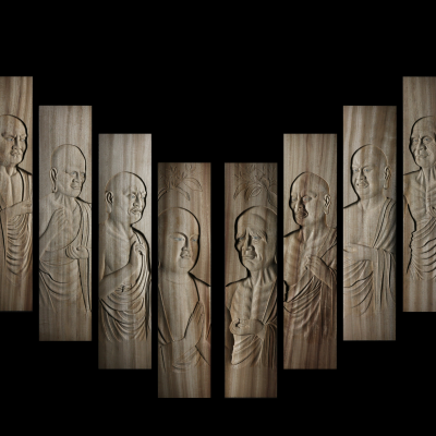 レリーフ 京都の仏師 宮本我休 Gakyu ガキュウ