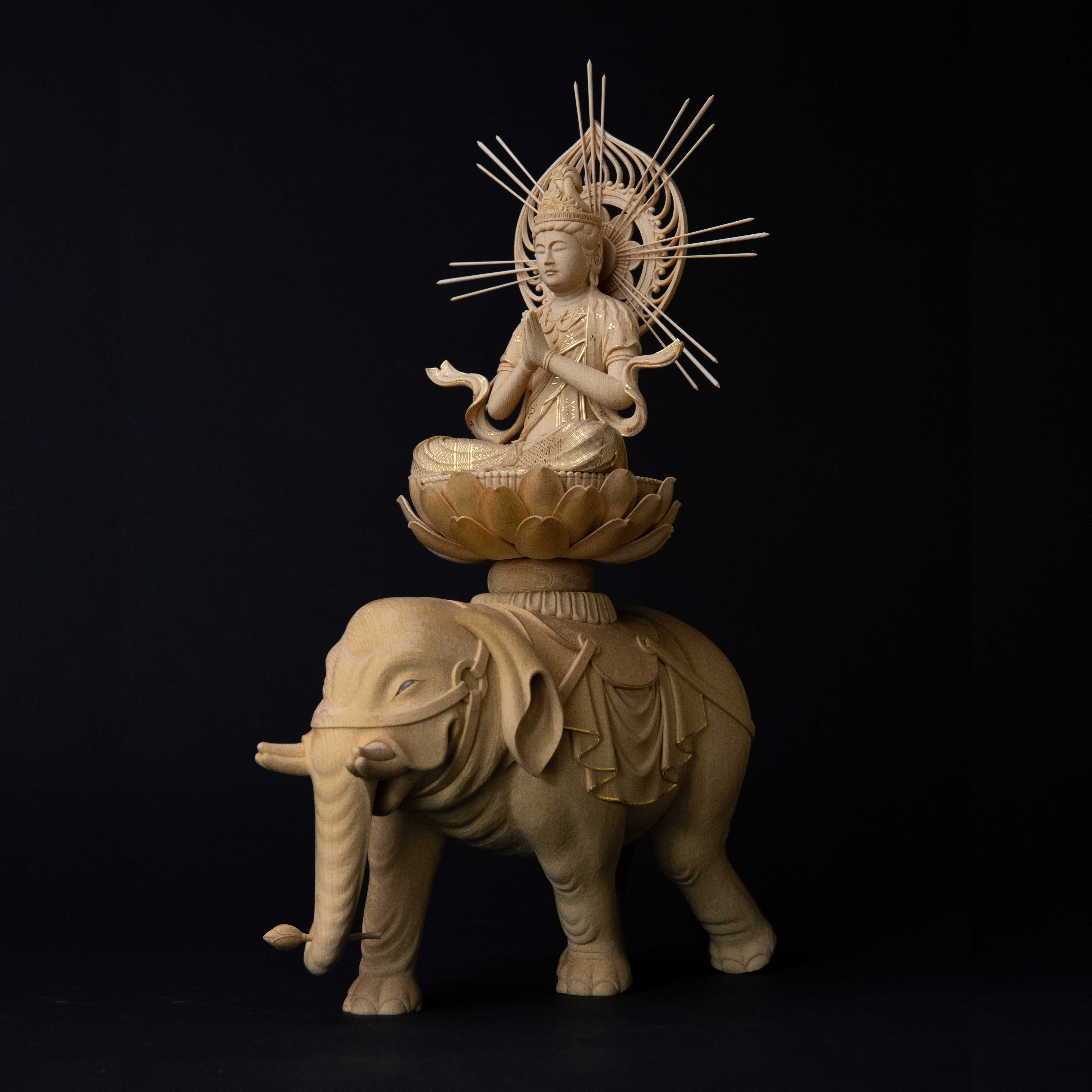 二代目普賢菩薩「動の白象」 制作実績 | 京都の仏師【我休】GAKYU by