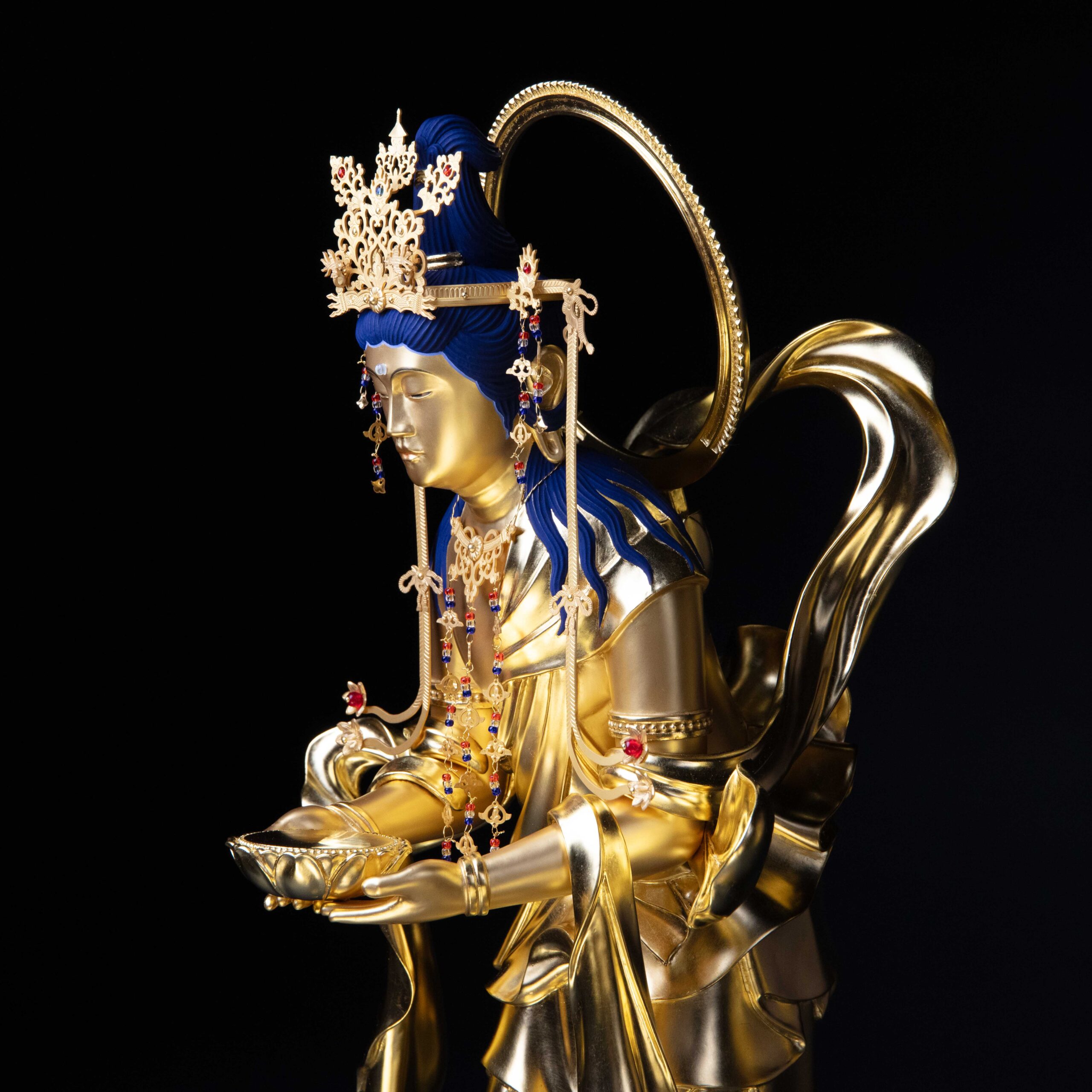 雲中 観音・勢至菩薩像(二代目) 制作実績 | 京都の仏師【我休】GAKYU