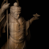 二代目毘沙門天像完成です。