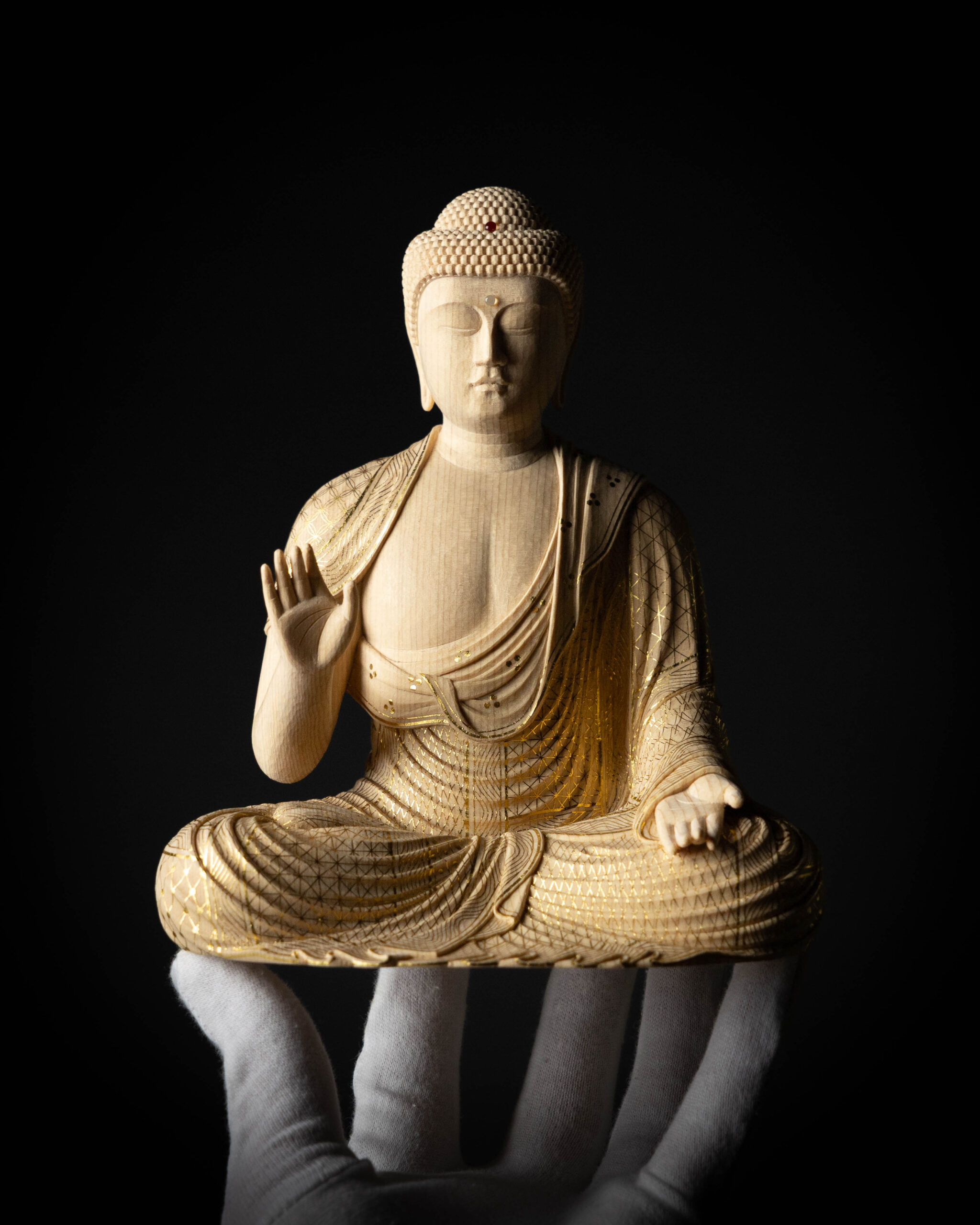 截金釈迦如来坐像 制作実績 | 京都の仏師【我休】GAKYU by 宮本工藝
