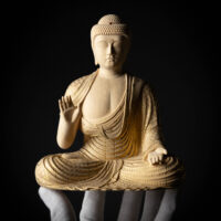 截金入り釈迦如来坐像完成です。