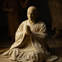 善導大師、法然上人像制作中です。
