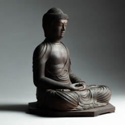 禅定釈迦如来坐像(古色仕上げ)